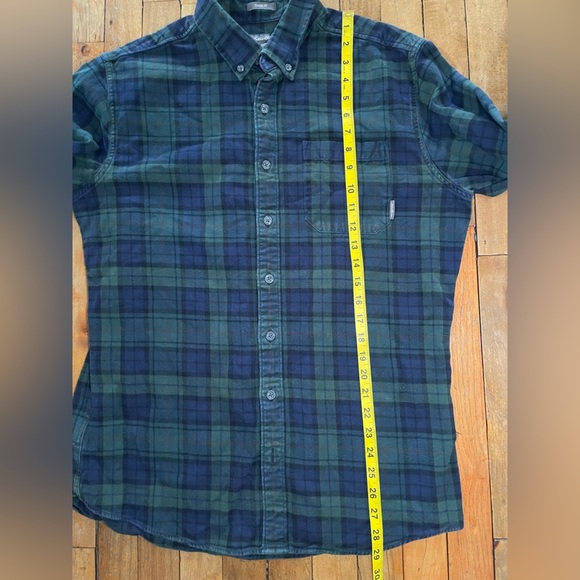 Eddie Bauer green and blue plaid button up - Tall Large - Picture 9 of 11